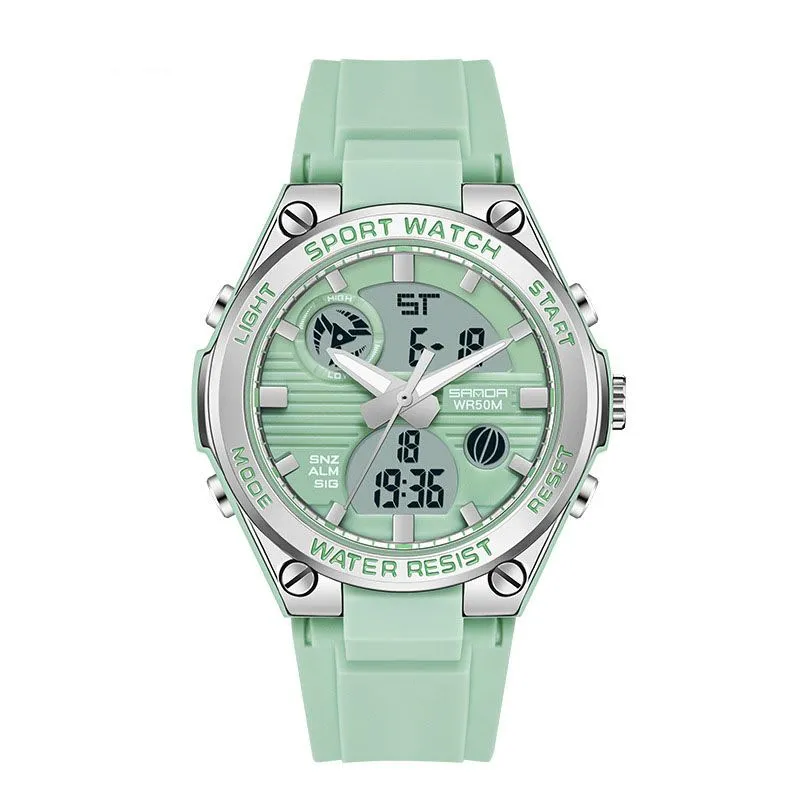 Sports Watch Digital Waterproof Watch LED lluminated-Dual Time Watch