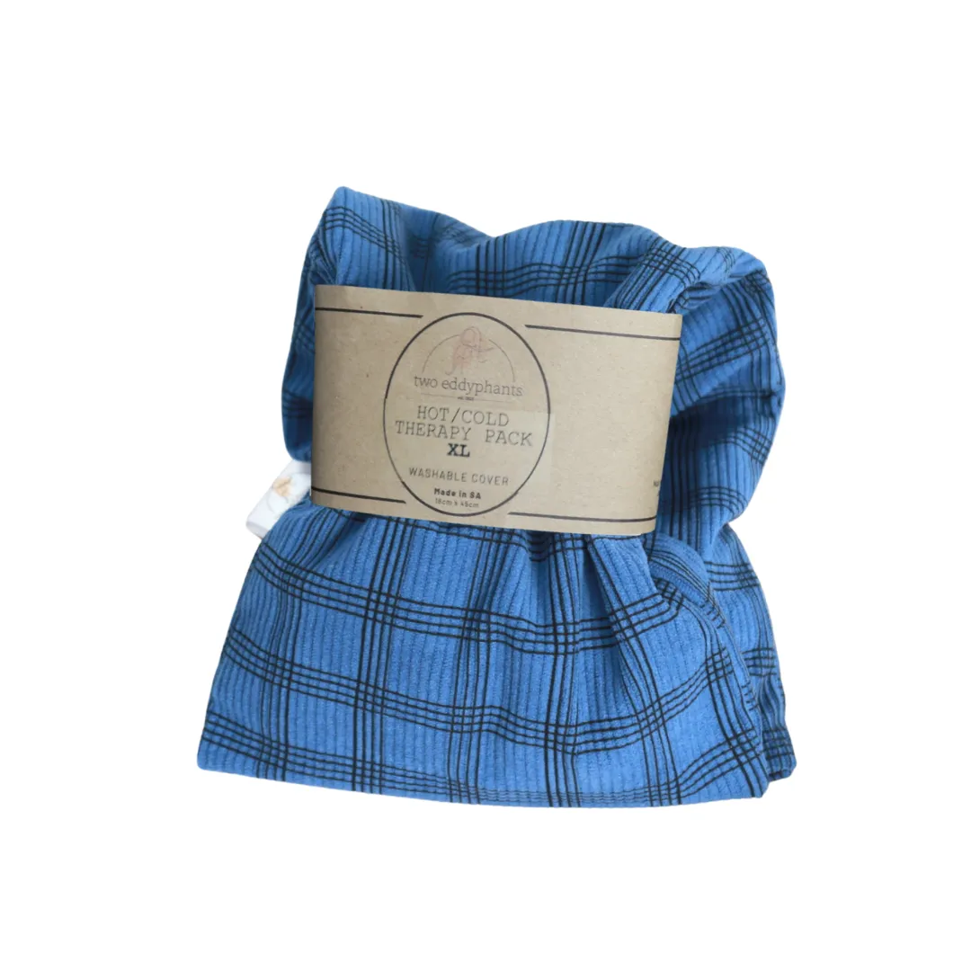 Hot & Cold Therapy Pack XL | Two Eddyphants - Blue Grid