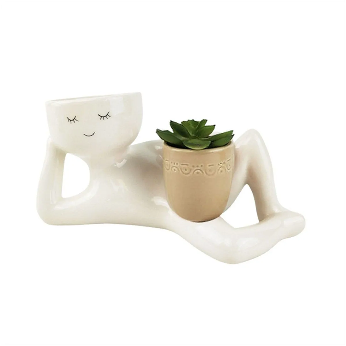 Creativing Succulent Green Plant Vase Container Crafts Swing