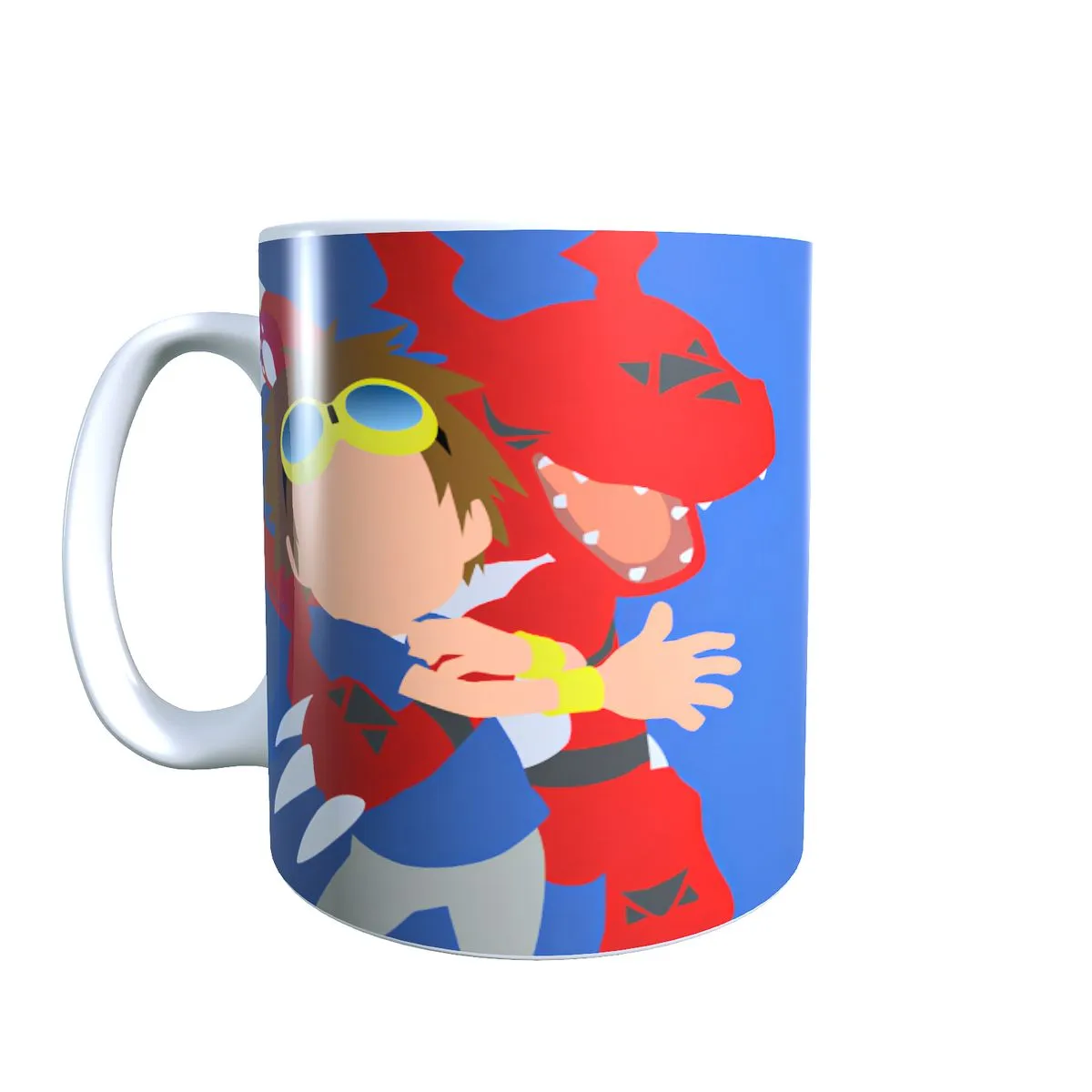Takato & Guilmon Minimal - Digimon Themed Coffee Mug
