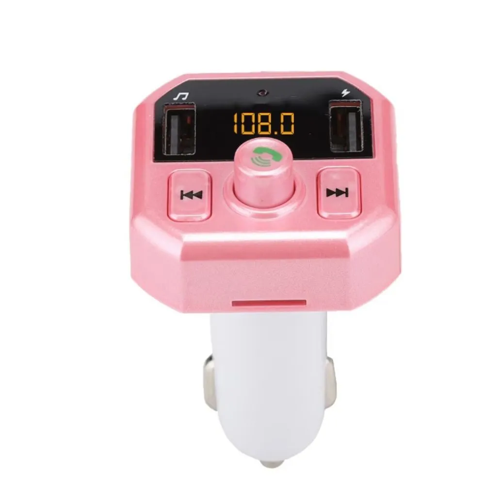 Bluetooth Car Adapter with 2 Charging Ports Wireless Radio FM Transmitter
