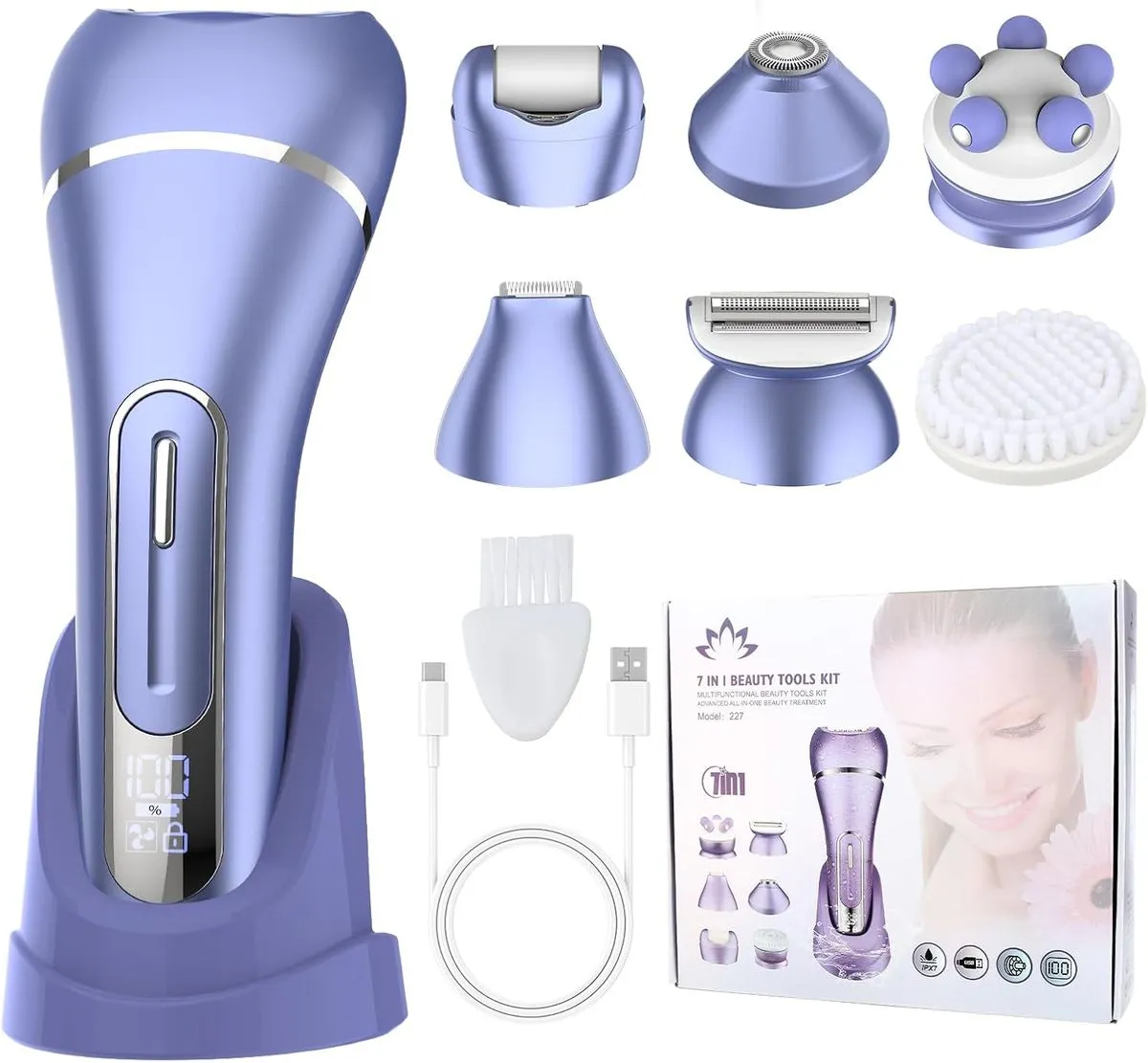 Epilator for Women, 7 in 1 Hair Removal for Women,Body Shaver