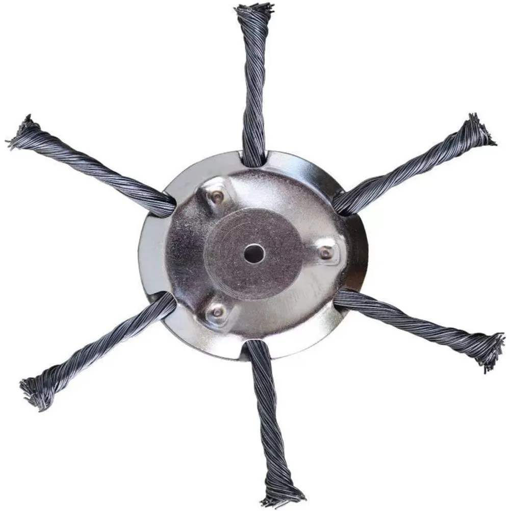 Steel Wire Brush Head Compatible with Grass Trimmers