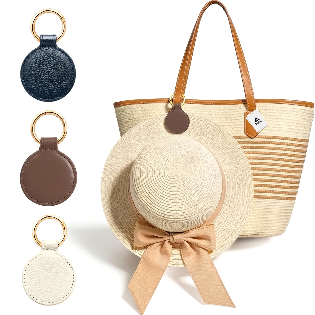 Topika - Magnetic Hat Clip For Bag, 3pcs Travel Hat Clip Keyring Set