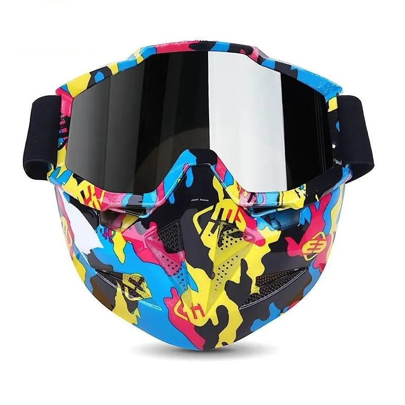 Full Face Motorcycle GelSoft Paintball Airsoft Mask Game MAS217 ColourArt