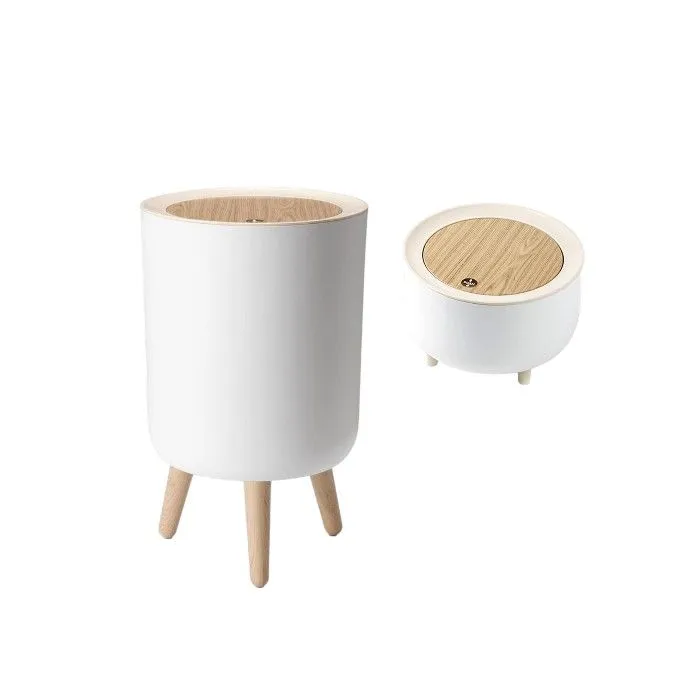 2 Set Modern Press-Top Trash Bin
