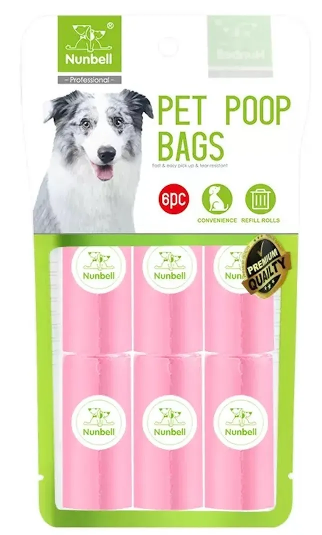 Nunbell Dog Poop Bags Prmium Biodegradabe Refill Roll Litter Pickup Garbage