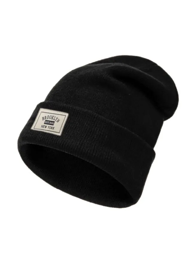 UGABUGA Brooklyn Tagged Knitted Beanie - Black