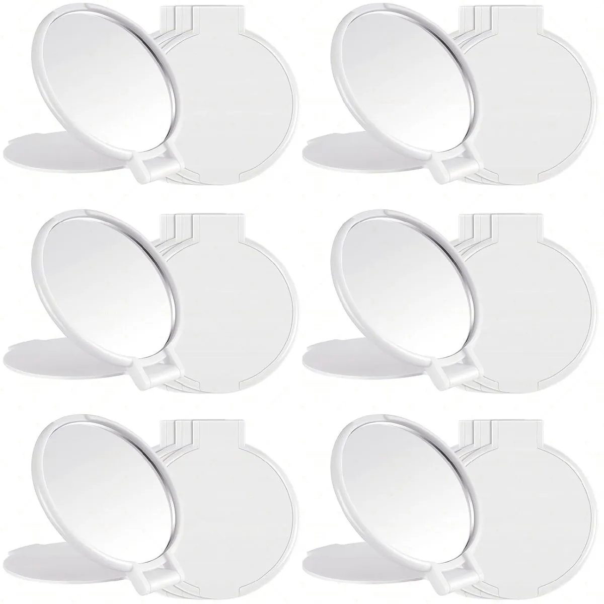 12 Pack Compact Mirrors Bulk, Folding Pocket Mirrors, Small Makeup Stuffs