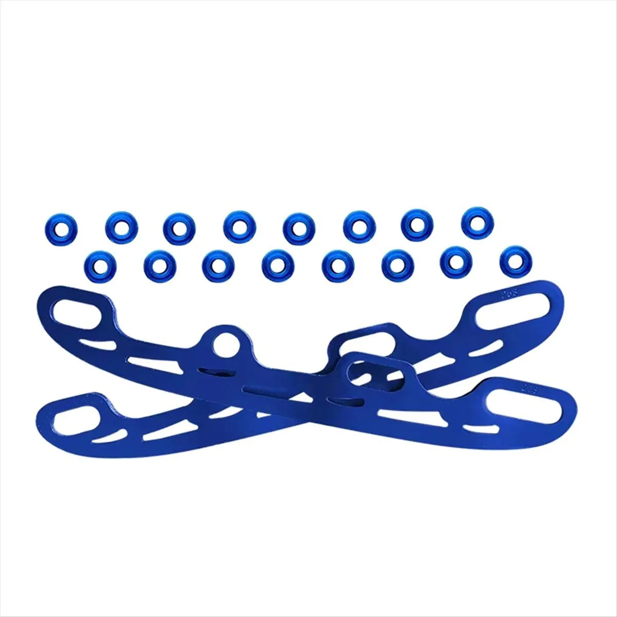 Durable-Reinforced Rink Sport Tool Ice Skate Blade Small Blue