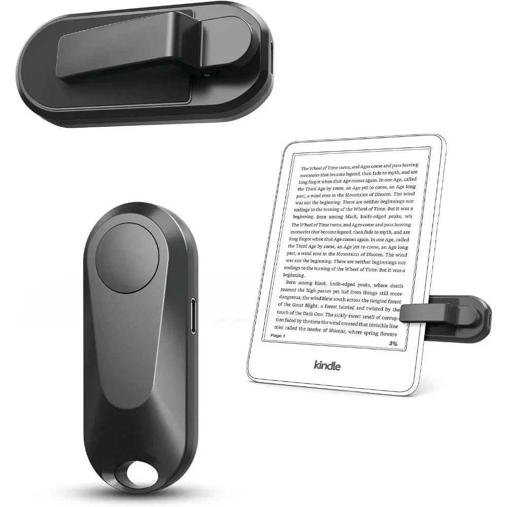 Remote Control Page Turner for Kindle Paperwhite Oasis Kobo eReaders,Camera