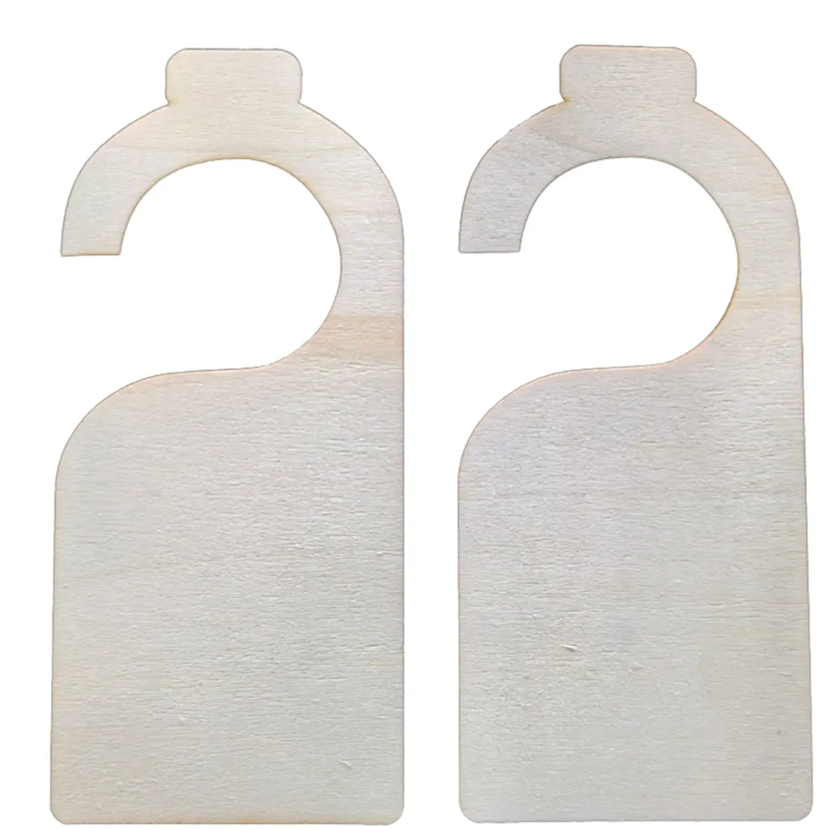 40 Pcs Unfinished Wood Door Sign Blank Wooden Hanger Plaque Diy Craft