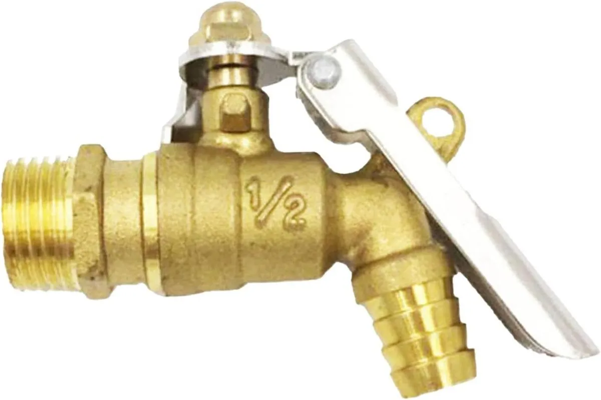 1/2 Inch Lockable Brass Faucet Dn15 Water Tap for Garage Outside Garden