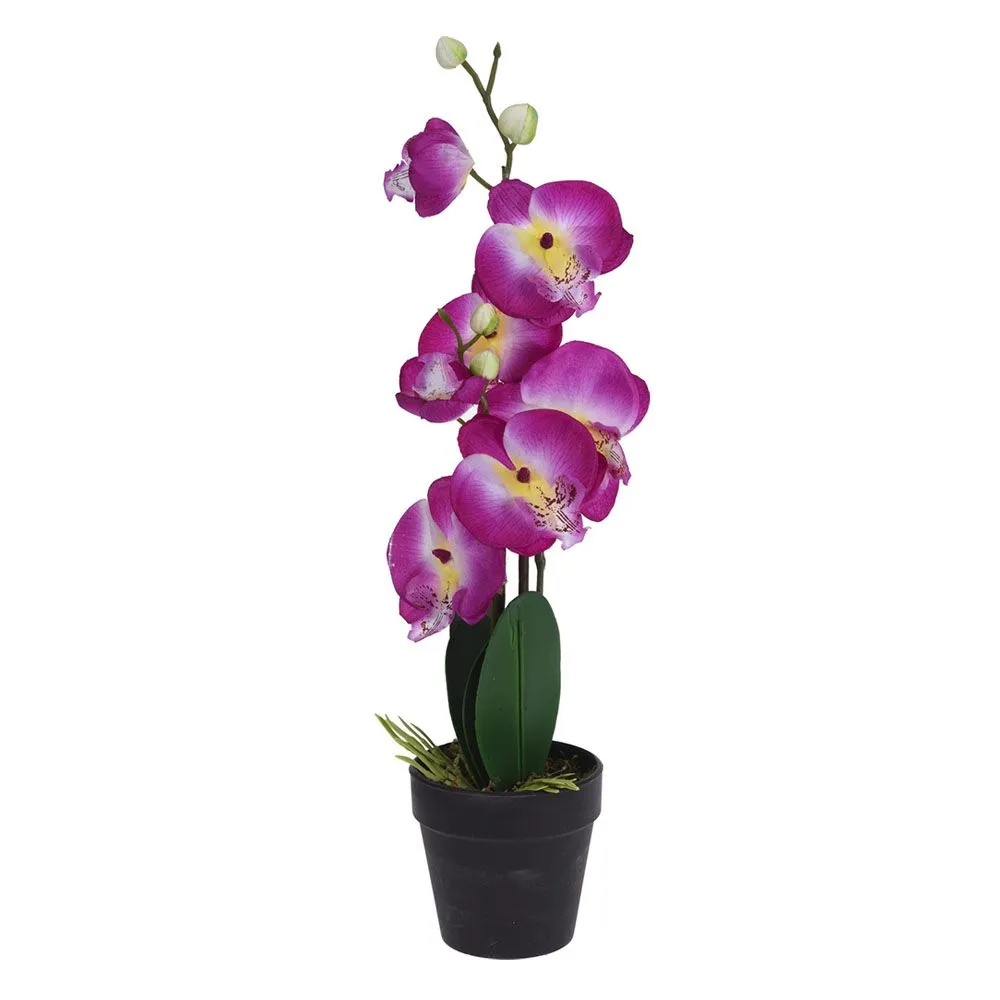Artificial Orchid in Pot - Purple