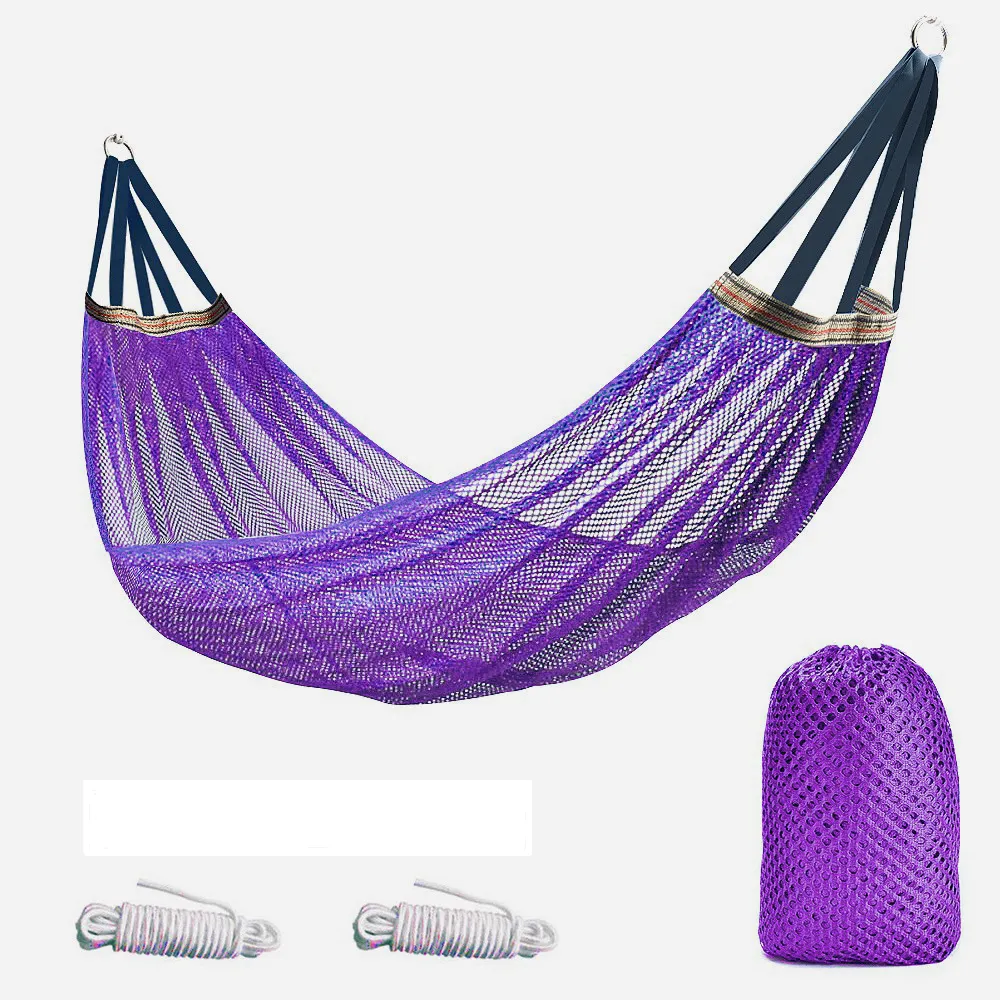 A Hammock With Outdoor Ice Mesh Netting For A Swing