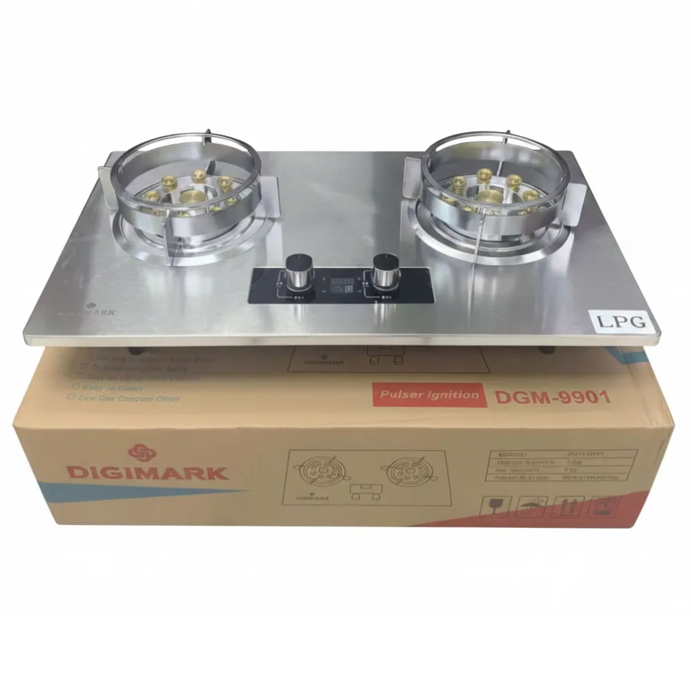 DIGIMARK Stainless Steel Gas Stove - 2 Burner - DGM-9901 - Silver