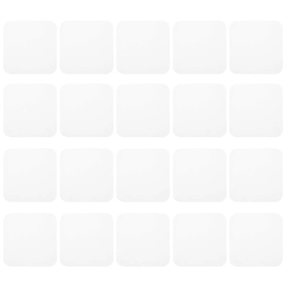 20pcs Double Sided Adhesive Pads 6x6cm Waterproof Self-Adhesive Mounting