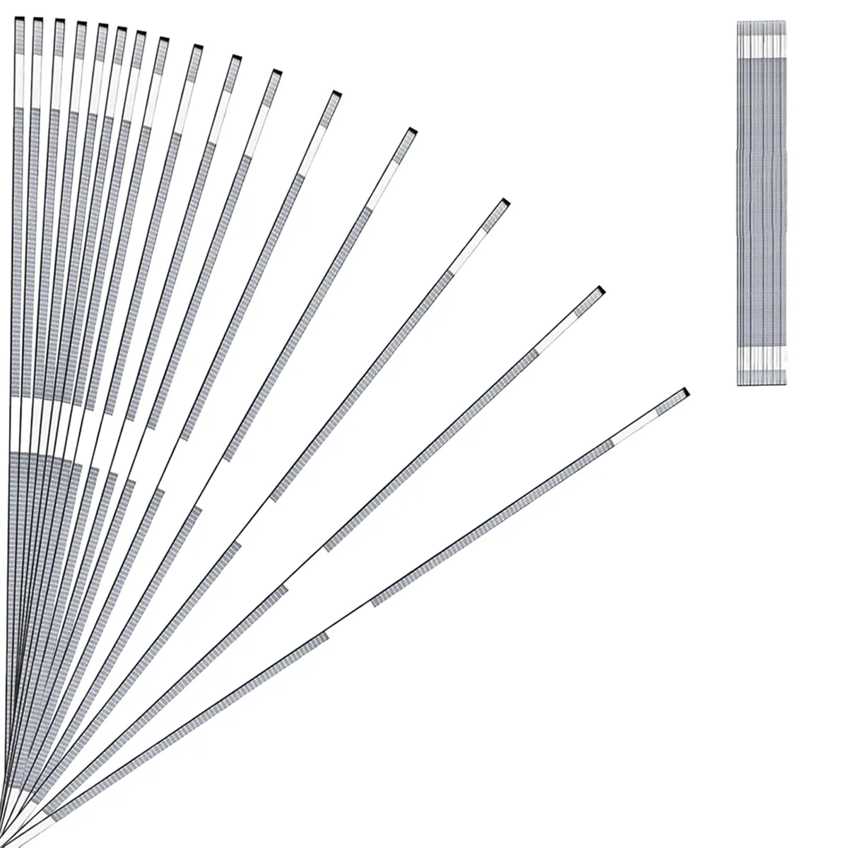 50 PCS 1.5mm Hot Melt Adhesive Strips, Used For Binding Photo Albums
