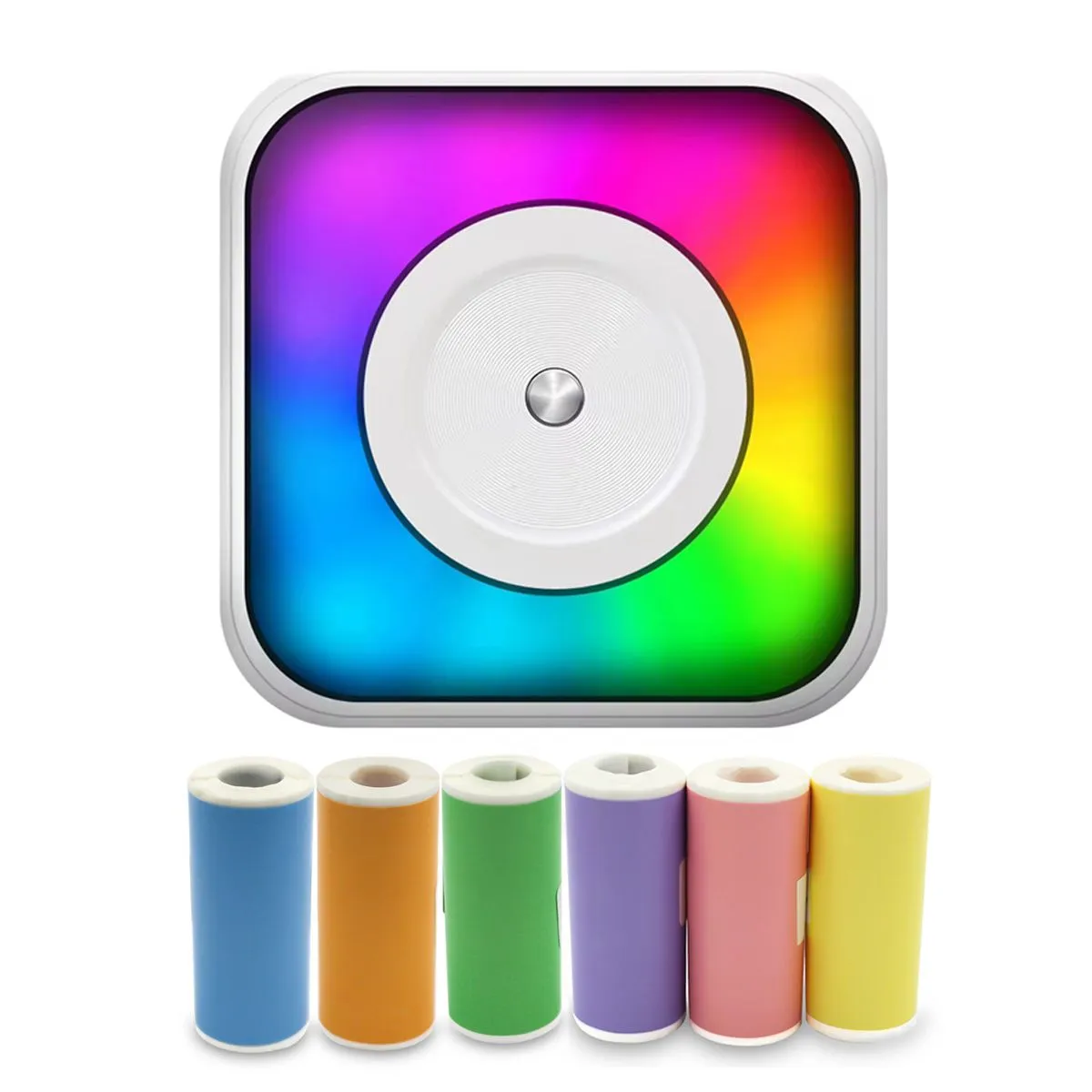 Uuname Portable Mini PhotoThermal Printer & 6 Colorful Sticker Paper-C31S6