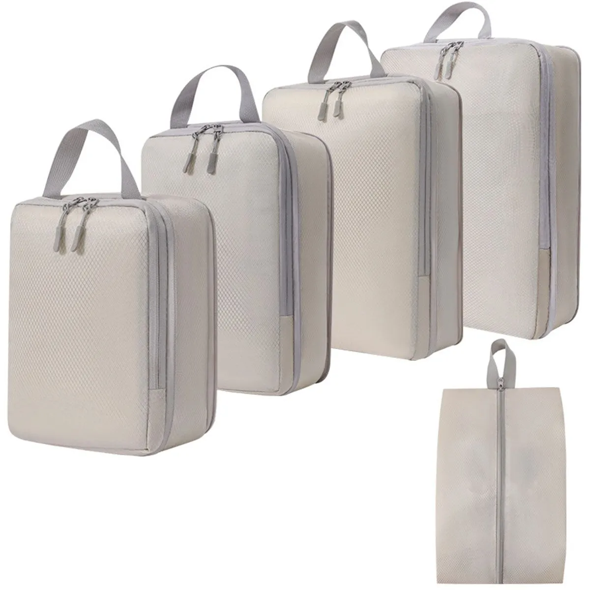 5 Pieces Travel Bags Reinforced Polyester Storage Bag