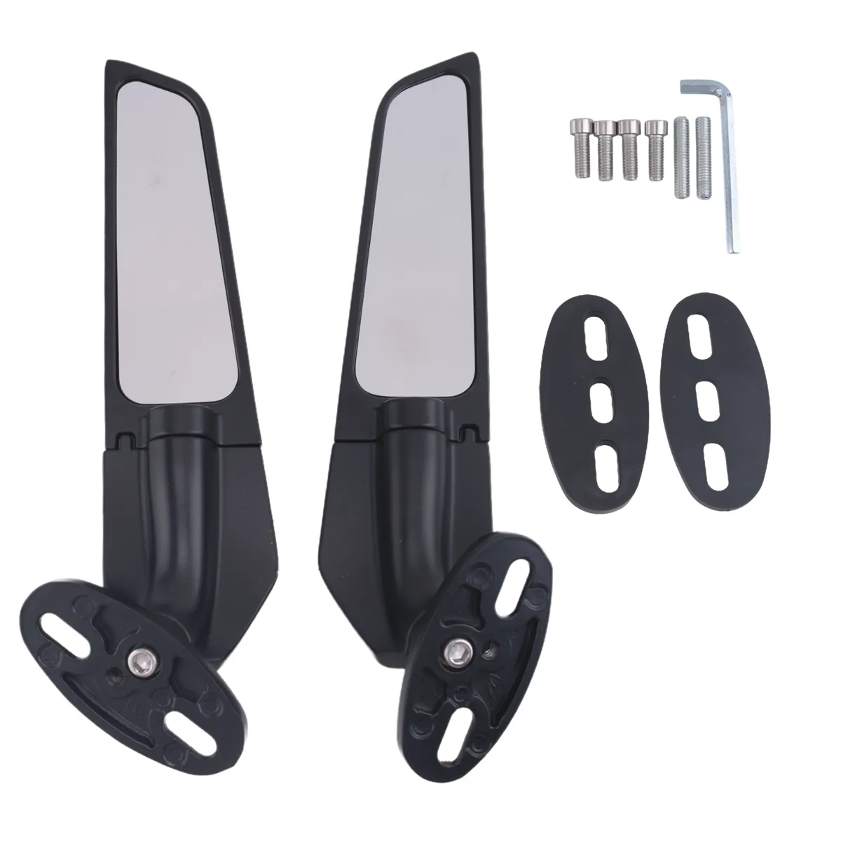Motorcycle Rearview Mirrors Wind Wing Side Mirrors
