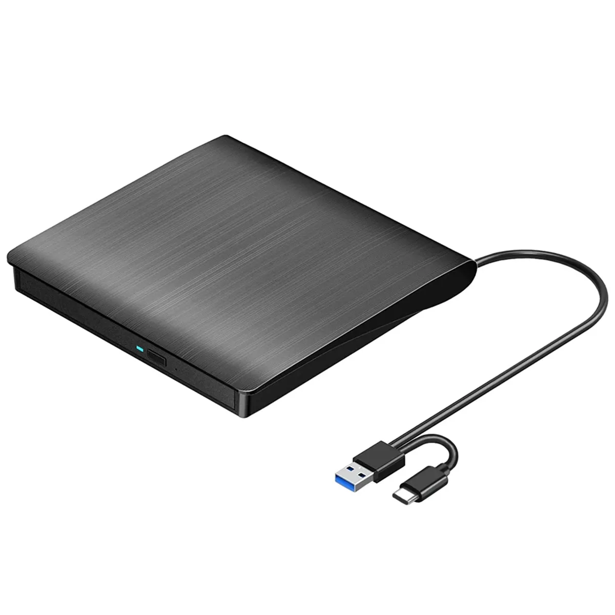 External CD DVD +/-RW Drive, Portable CD & DVD ROM Burner,Black
