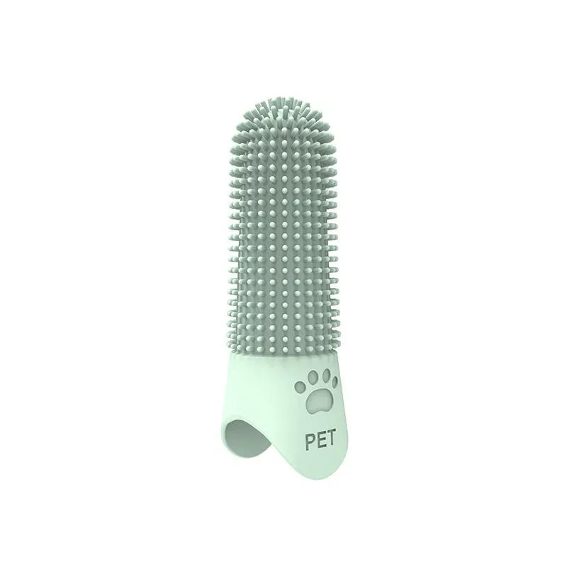 Pet Toothbrush Silicone Finger Cots 360 Degree Bad Breath Remover