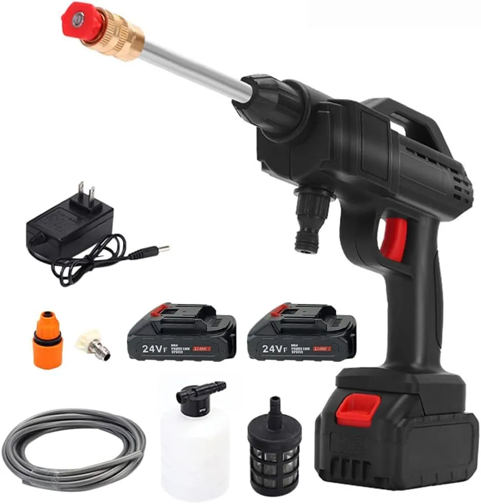 Convenient rechargeable high-pressure water car wash Gun