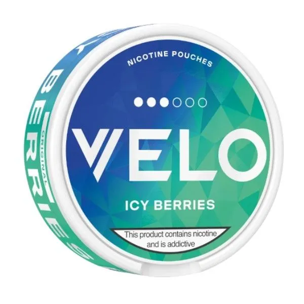 Velo Slim Nicotine Pouches - Icy Berries 10mg - 1 Pack (20 Pouches)