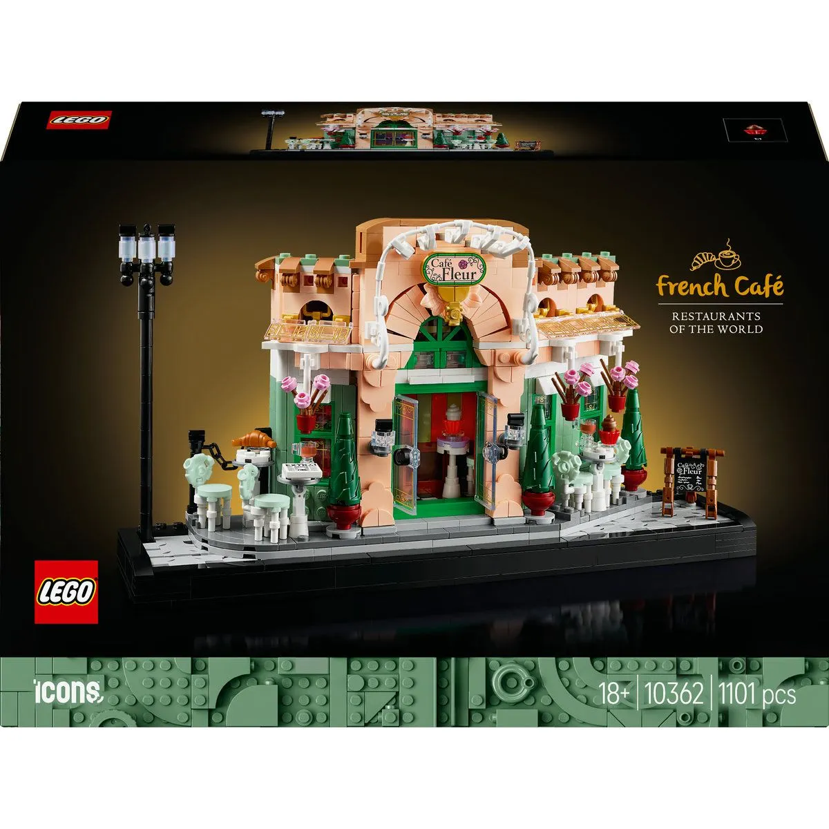 LEGO® Icons French Café Paris Bookshelf Decor 10362