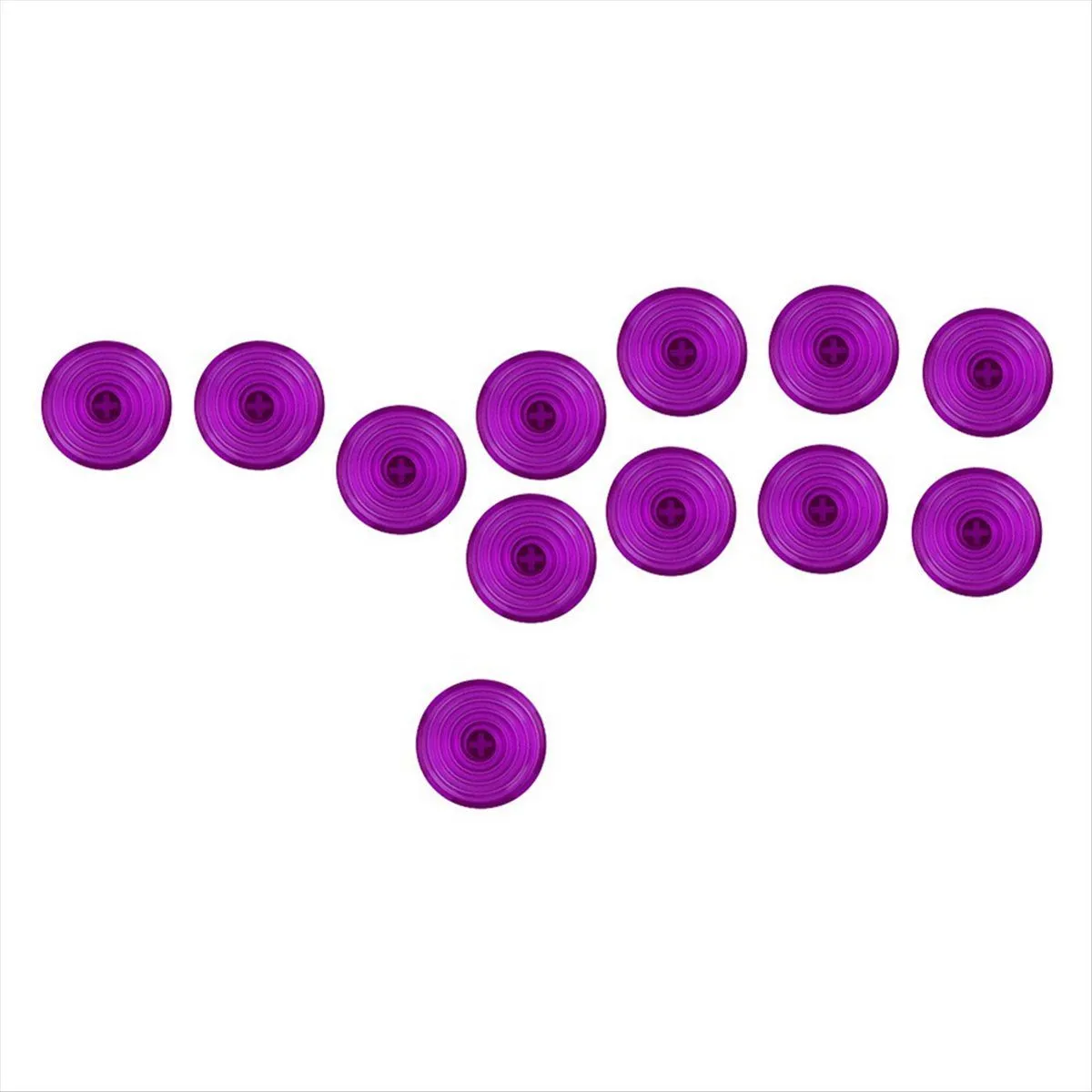 12 Pc for Arcade Controller Hitbox Controller Mechanical Button Purple