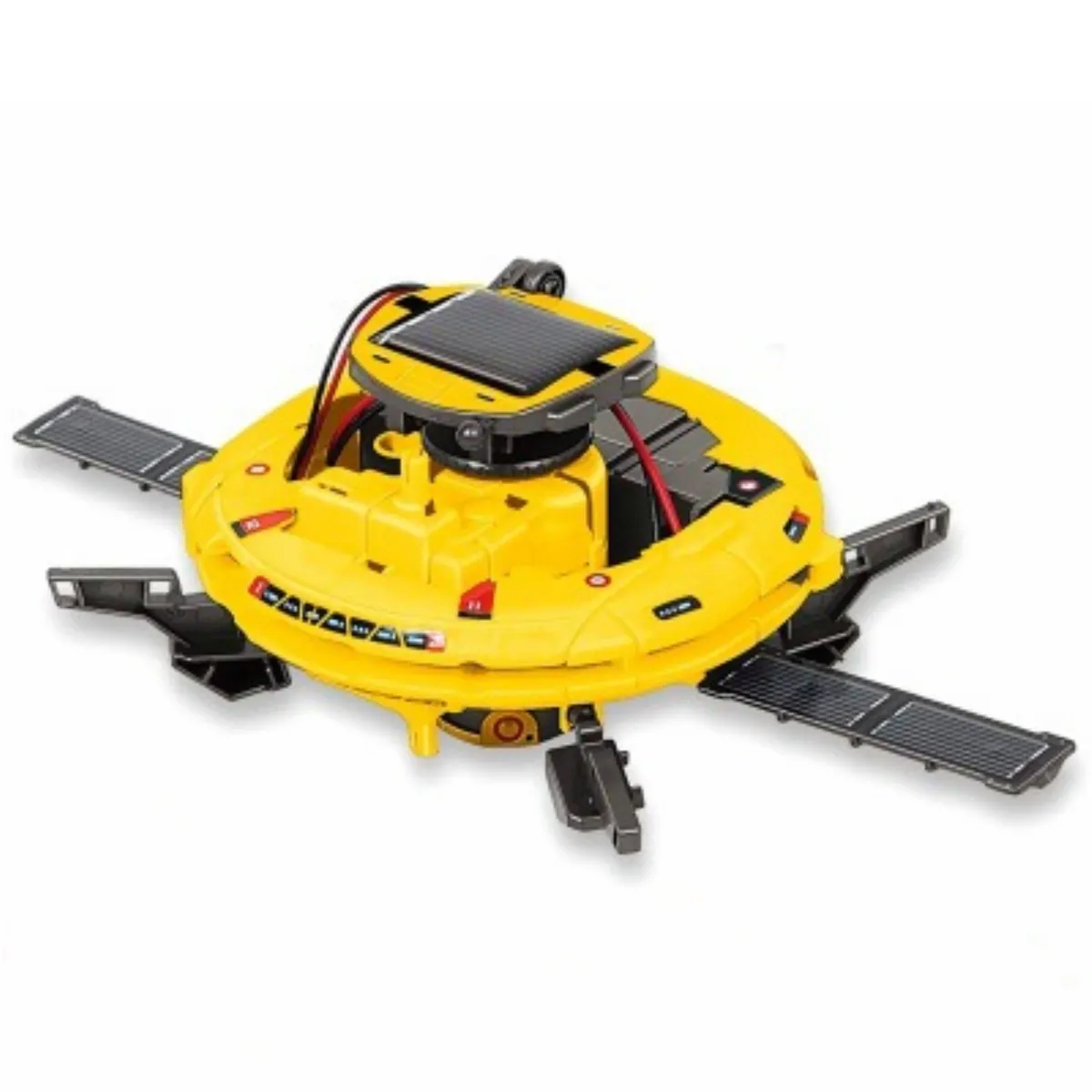 6-in-1 Solar Robot Toy Building Science Experiment Kits STEM Educational - Yellow