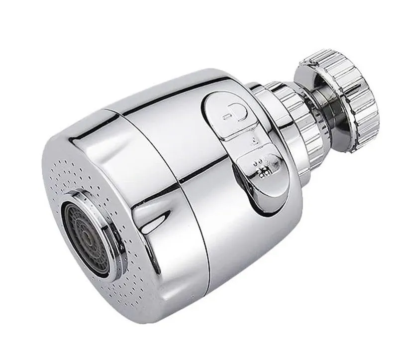 Two-Speed Silver Hanging Faucet Head