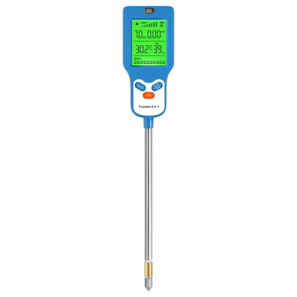 6-in-1 High Accuracy Soil PH & Moisture Tester Soil Detector for Gardening
