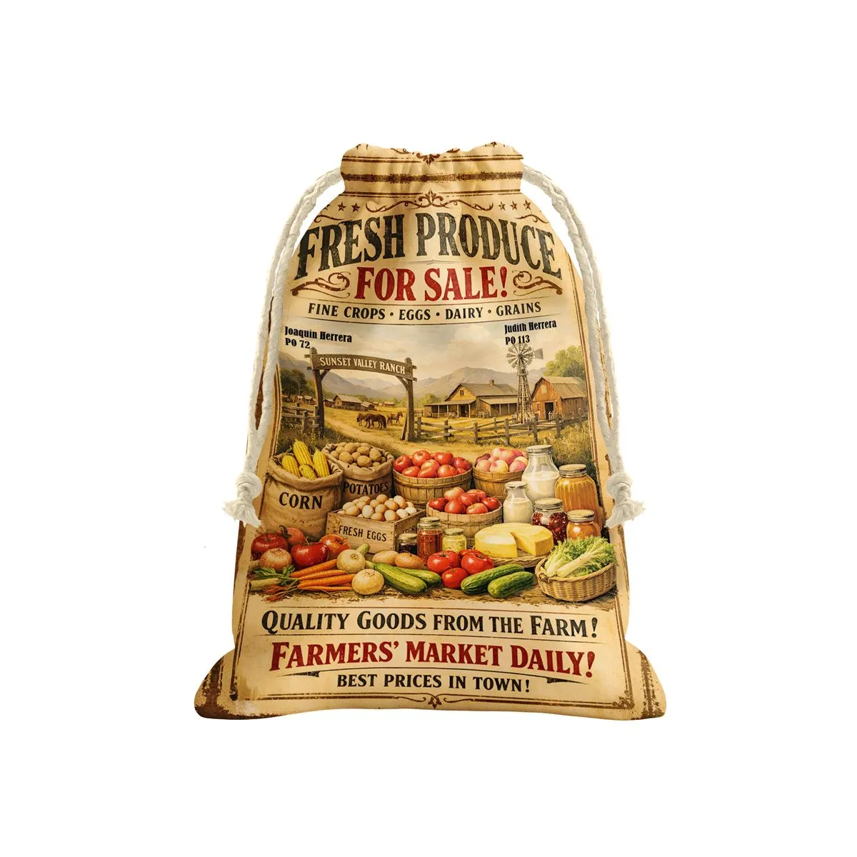 Farmers Market Gift Sack