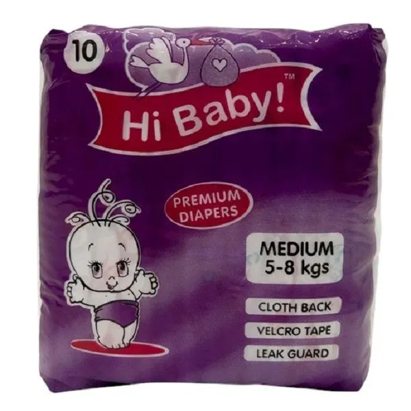 Hi Baby! Premium Medium Everyday Diapers 10's x 4
