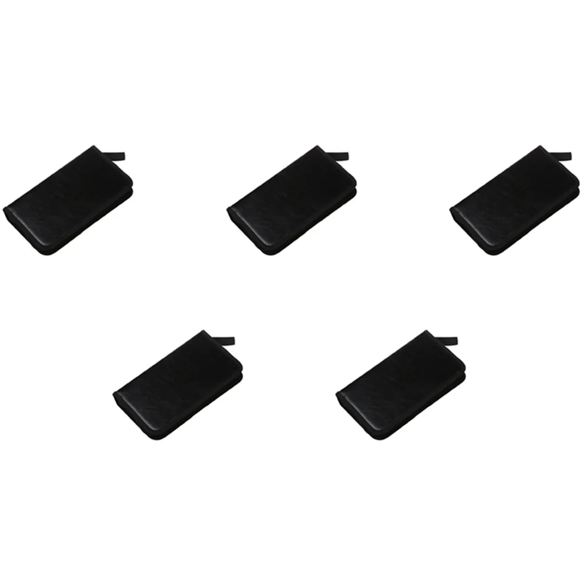 5X 80 VCD DVD CD Faux Leather Case Storage Holder Organizer Black