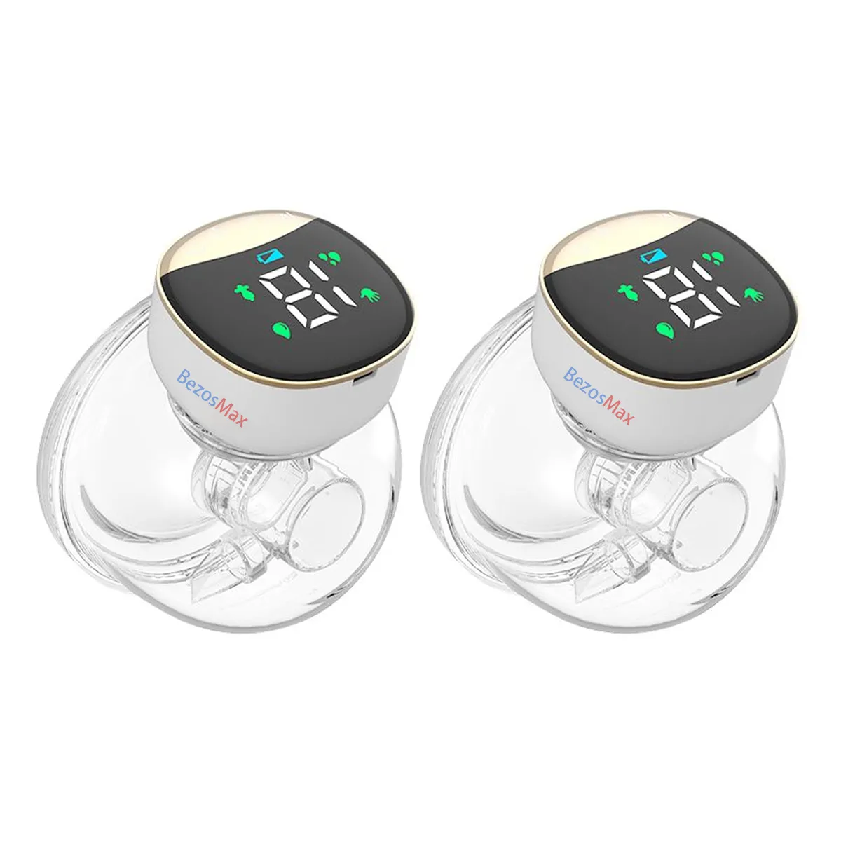 BezosMax Wearable Electric Breast Pump, Hands Free & 4 Adjustable Modes