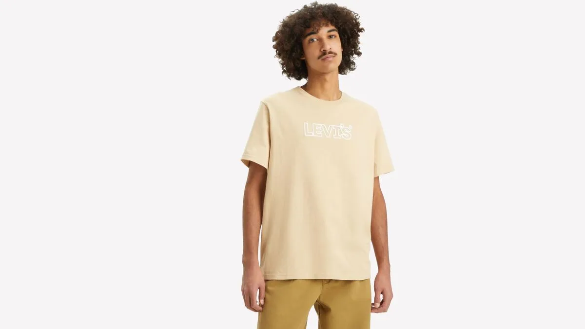 Levi's Men's Relaxed Fit Short-Sleeve Graphic T-Shirt Headline Safar
