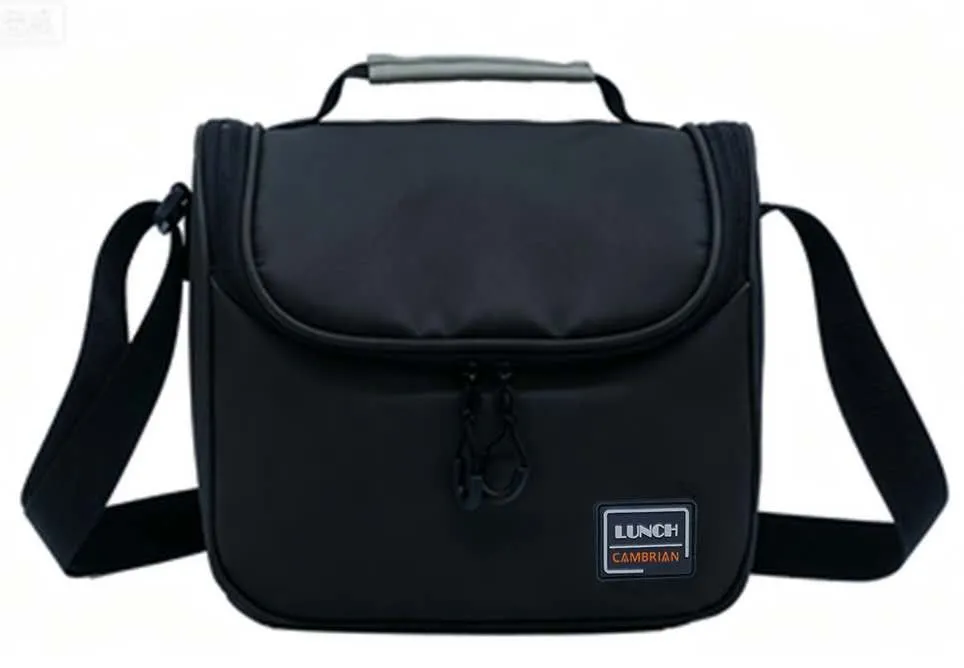WM2512-Cambrian Waterproof Lunch Bag - Black