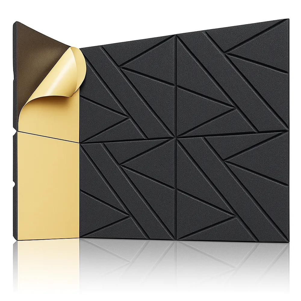 Acoustic Panels with Self-Adhesive, Sound Proof Foam Wall Panels - 6 pack