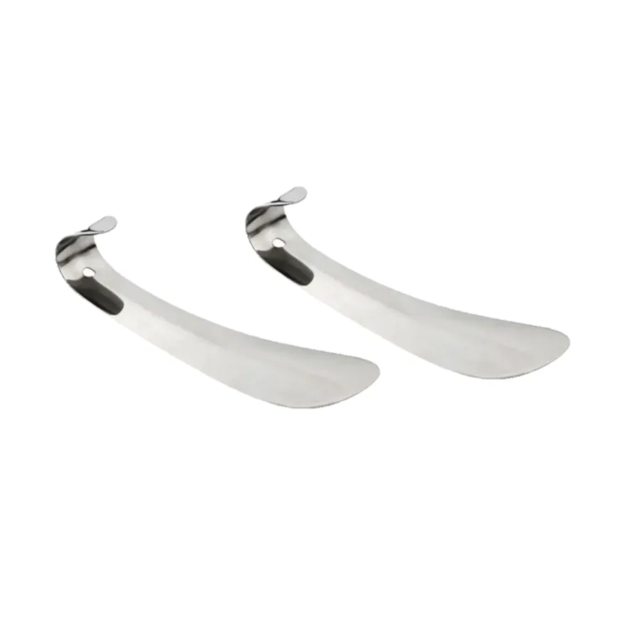 Unisex Stainless Steel Shoe Horn - Dual Pack