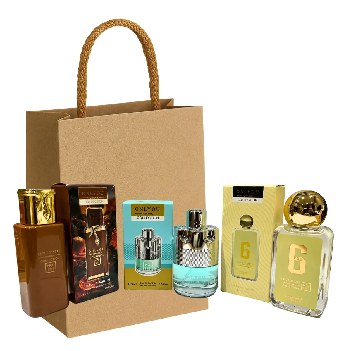 Unisex Perfume Gift Set | No. 8215, No. 8181 & No. 8161 with GiftBag COMBO