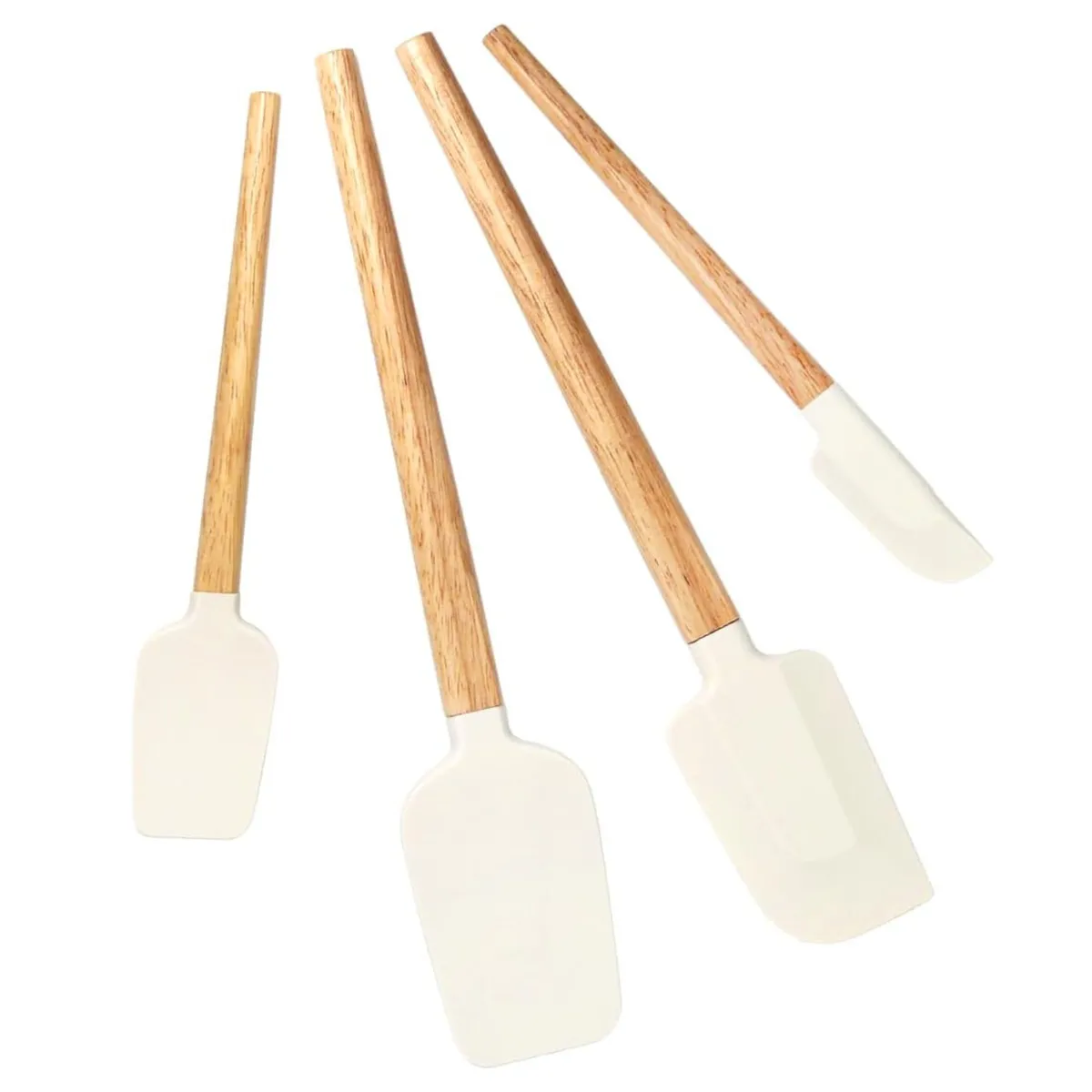 4 Piece Nonstick Silicone Spatula Set, Heat Resistant, Cooking Tools Set