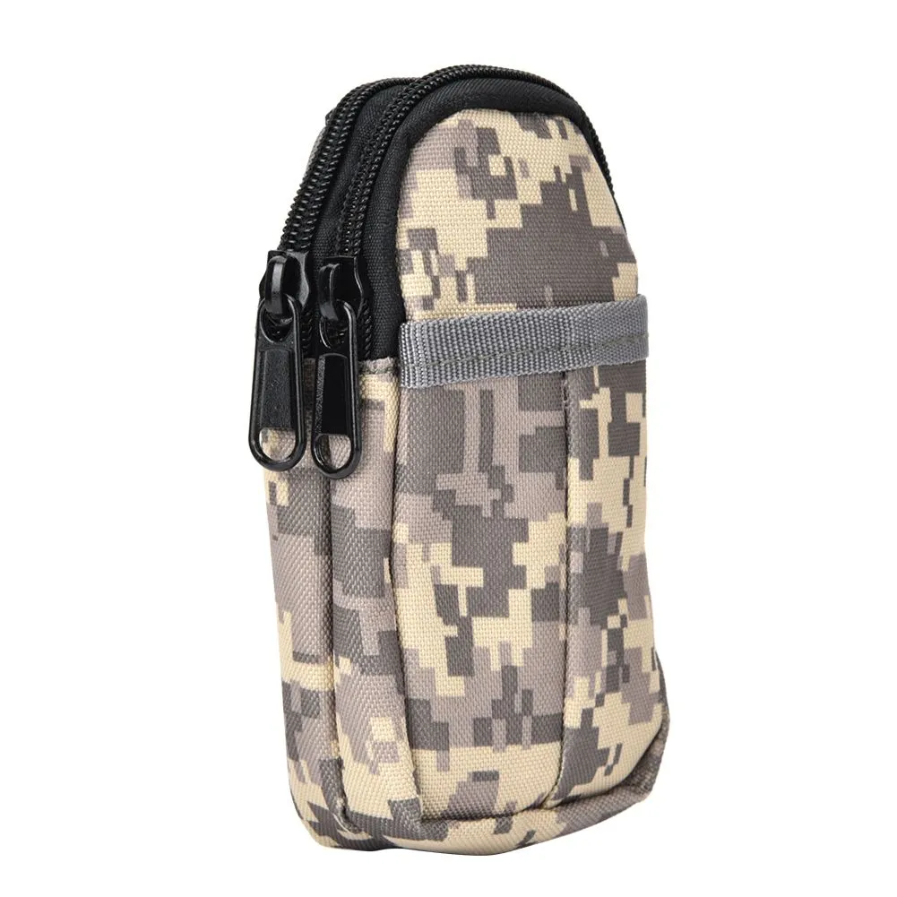 Generic Waterproof Mobile Phone Sports Waist Bag ACU