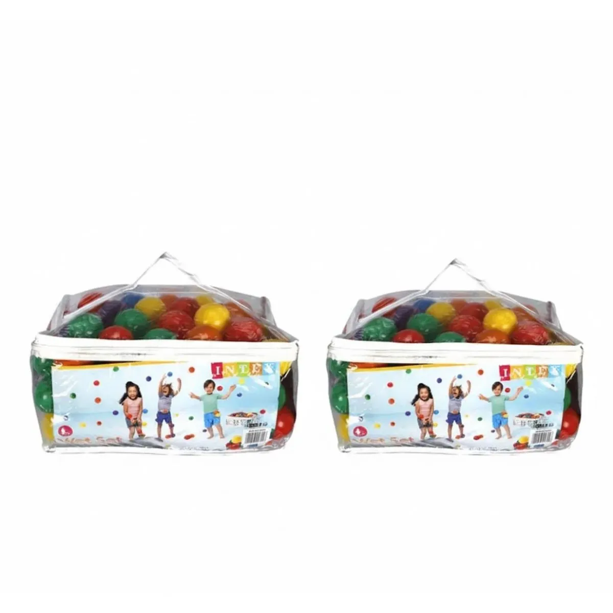 Intex Fun Balls 6.5cm Multicolour Ball Pit Balls - 2 Pack (200 Balls)