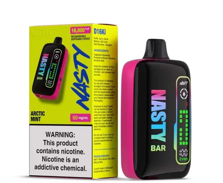 Nasty Bar 16000 Puffs Disposable Vape - Artic Mint