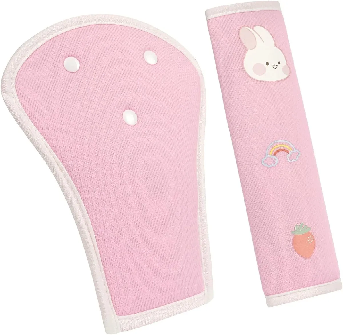 2Pcs Soft Seat Belt Shoulder Cushion For Kids & Adults Protection