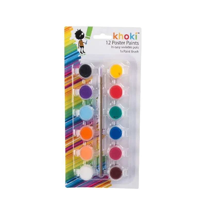 Art and Craft - Paint - Water Based - Poster - 12 Colours