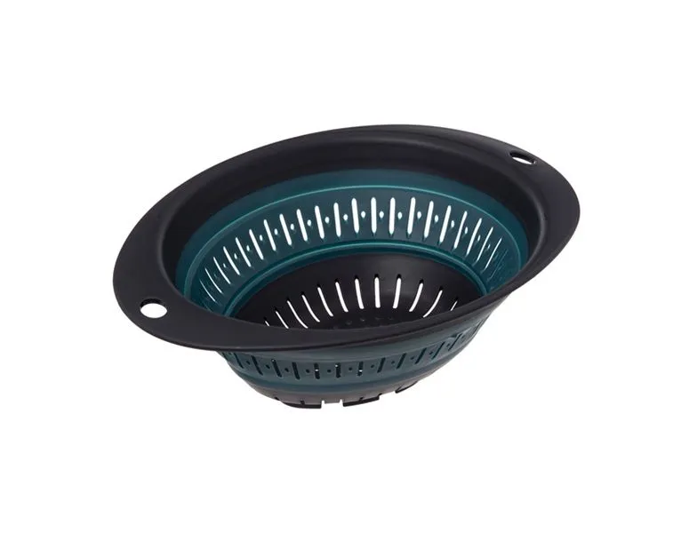 Al Retract 2.5L Colander - Collapsible, Durable, Dishwasher-Safe L Size - Blue